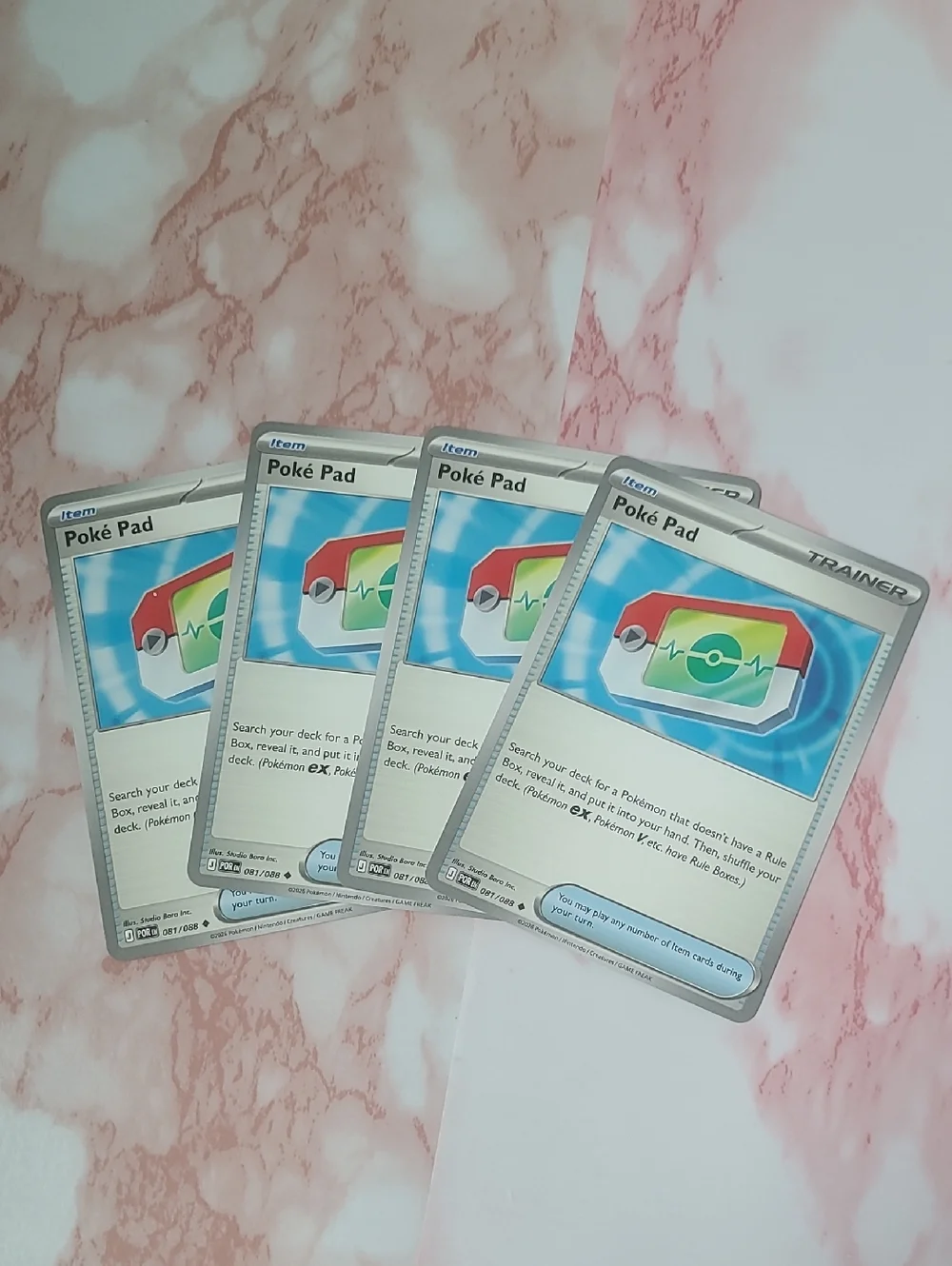Pokemon Poke Pad 81 Lot Of 4